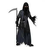 Disfraz de Halloween para niño o niño Dark Knight Reaper (mediano (8-10 años)