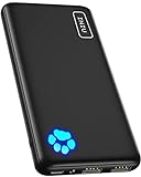 INIU Power Bank, Slimmest USB C Triple 3A de Alta Velocidad 10000mAh Bateria Externa,...