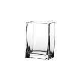 Jarrón florero de Cristal Transparente de 8x10x15 cm - LOLAhome