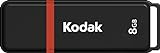 KODAK - Usb2.0 k100 8gb 8gb Negro Unidad Flash USB - Memoria USB (USB 2.0, Type-a, Tapa,...