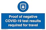 Se requiere prueba de COVID-19 con resultado negativo para viajar.