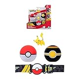 Bandai - Pokémon - Cinturón Clip 'N' Go - 1 cinturón, 1 Bola de poké, 1 Bola de Lujo y...
