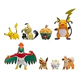 Pokemon Paquete de 8 Figuras de Batalla – Cuenta con Pikachu, Eevee, Appletun,...