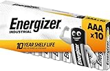 Energizer - Industrial, Pack de 10 pilas AAA, pilas alcalinas básicas para uso cotidiano...