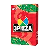 Glop 3Pizza - Juegos de Mesa para Niños de 8 años o Más y Adultos - Juego de Cartas...