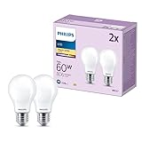Philips Bombilla LED, Casquillo E27, 7 W, 2700 Kelvins, 870 Lumens, No Regulable, Pack de...