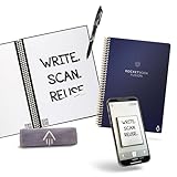 Rocketbook Fusion Reutilizable Agenda y Cuaderno Conectados Digitalmente con Bolígrafo,...