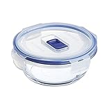 Luminarc Pure Box Active - Recipiente hermético de vidrio, redondo, tamaño 0,42 litros