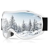 Occffy Gafas de Esquí Máscara Gafas Snowboard Antivaho OTG Gafas de Nieve para Hombre...