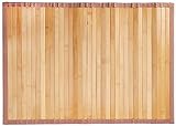 iDesign Alfombra antideslizante, alfombra de madera de bambú de tamaño pequeño,...