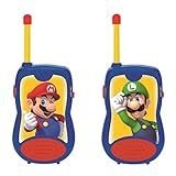 LEXIBOOK Brothers Nintendo Super Mario Walkie-talkies, Pinza para Colgar del cinturón,...