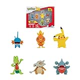 Bandai JW2685 - Pack de 6 Figuras (Onda 4, arcko, Polvoriento, Goba, garknot, Pikachu,...