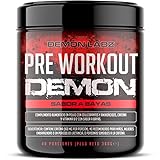 Pre Workout Demon (Sabor Frutas del Bosque) - Suplemento Potente pre-Entreno con Creatina,...
