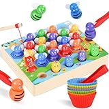Ophy Juguetes Montessori de Combinación de Color para Contar - Juguetes Apilar...
