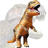 JASHKE Disfraz Dinosaurio Inflable T-Rex Disfraz Halloween Adulto Disfraz Cosplay Disfraz...