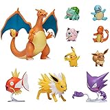 Pokemon Ultimate Deluxe Multi 10 Figuras, Glurak, Karpador, Alpollo, Evoli, Glumanda,...