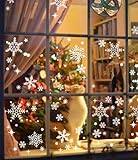 Haus Projekt Pegatinas para ventanas de Navidad, 184 decoraciones individuales para...