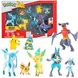 Pokemon Figuras 8-Pack – Garchomp, Pikachu, Eevee, Lucario, Riolu, Munchlax, Glaceon &...