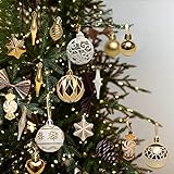 Juego de decoración de árbol de Navidad 73PCS Adornos de Navidad Adorno de bola de...
