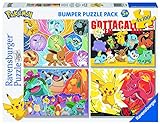 Ravensburger - Puzzle Pokémon, Colección 4x100 Bumper Pack, 4 Puzzle de 100 Piezas,...